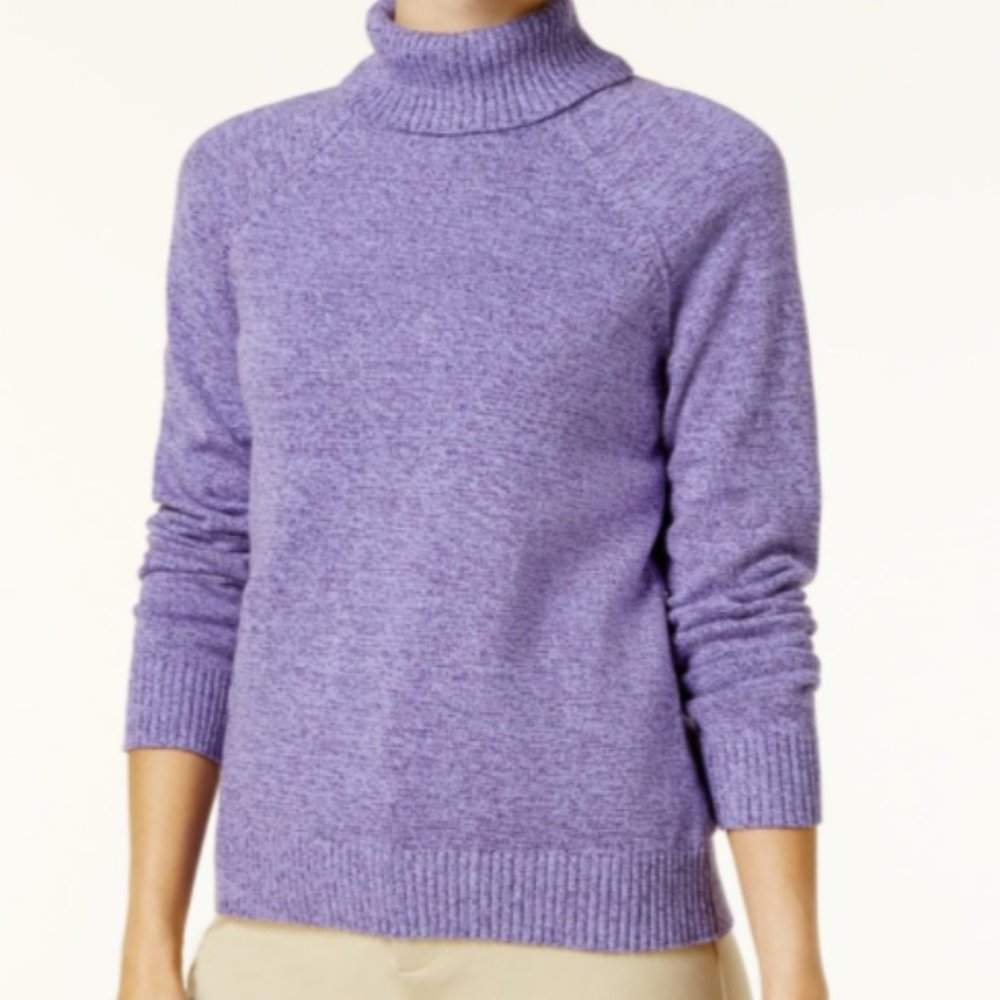 Karen Scott Women's Cotton Turtleneck Sweater